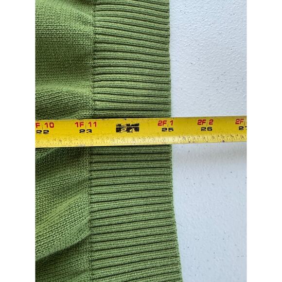 Vtg Brooks Brothers Sweater Mens Small Green 3/4 Zip Pima Cotton Preppy Academia - Picture 6 of 9
